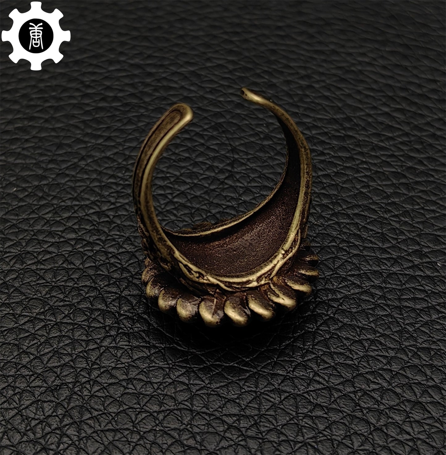 Cloranthy Ring Metal Punk Adjustable Open Ring