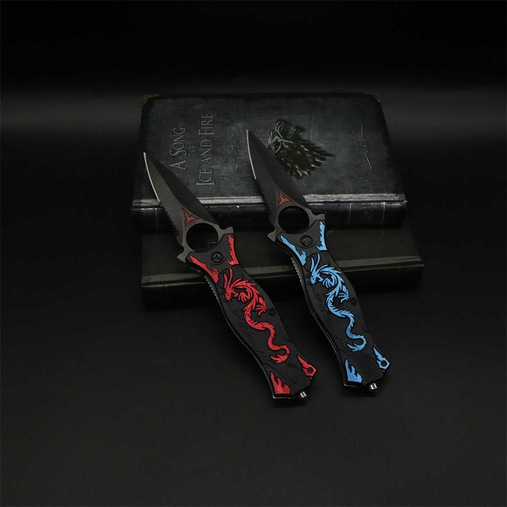 Dragon Totem Skeleton Folding Knife