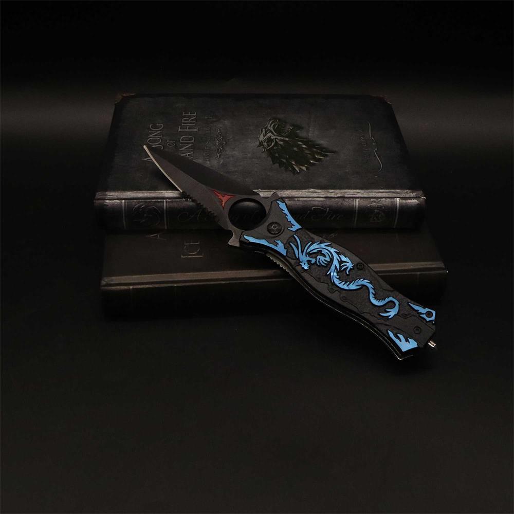 Dragon Totem Skeleton Folding Knife