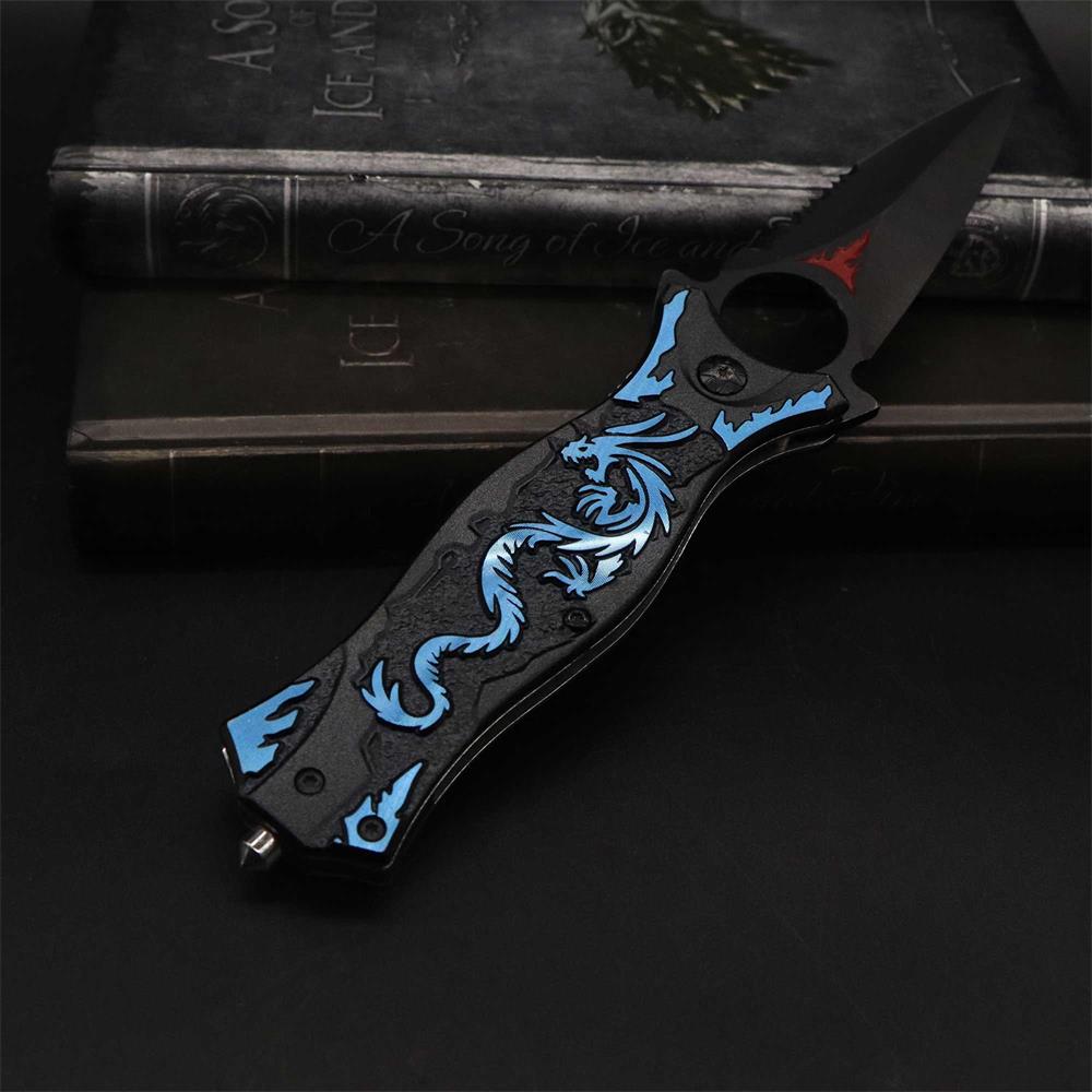 Dragon Totem Skeleton Folding Knife