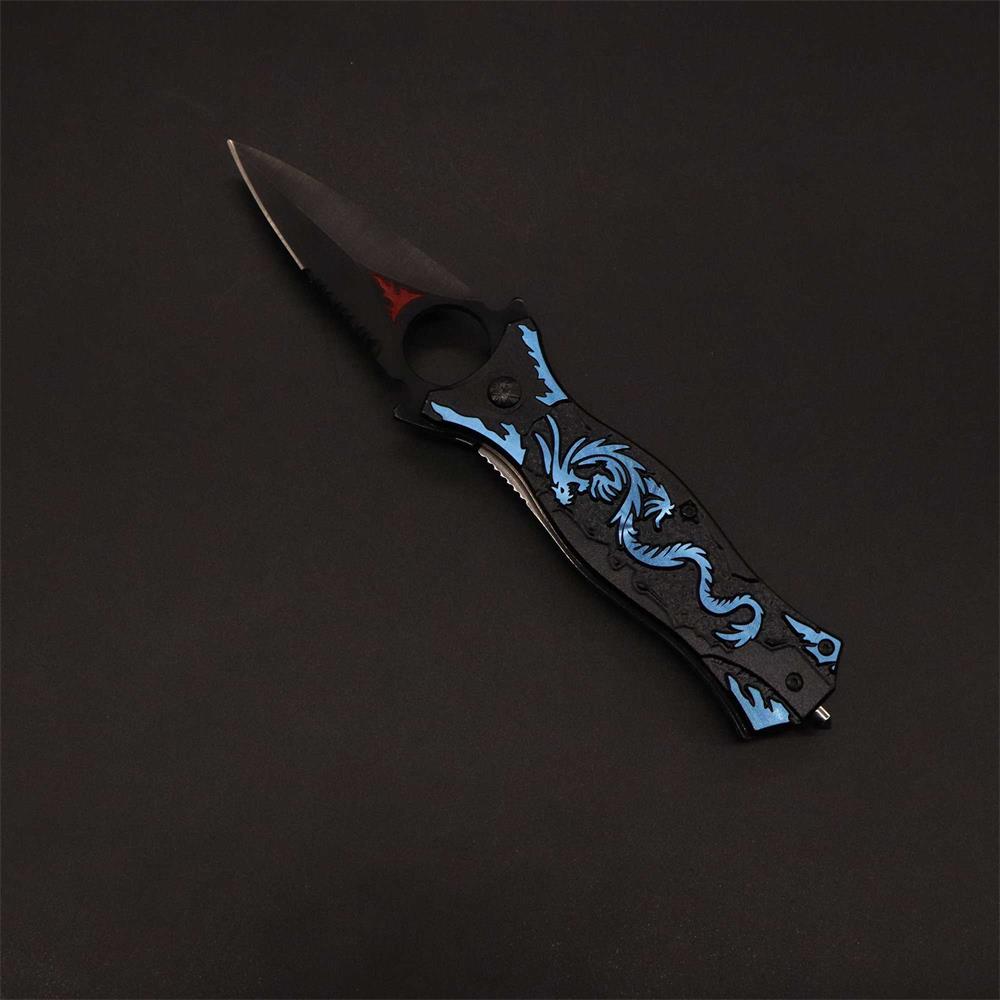 Dragon Totem Skeleton Folding Knife