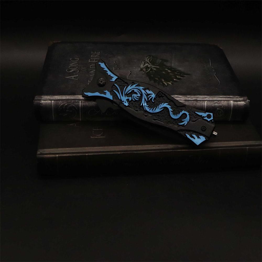 Dragon Totem Skeleton Folding Knife