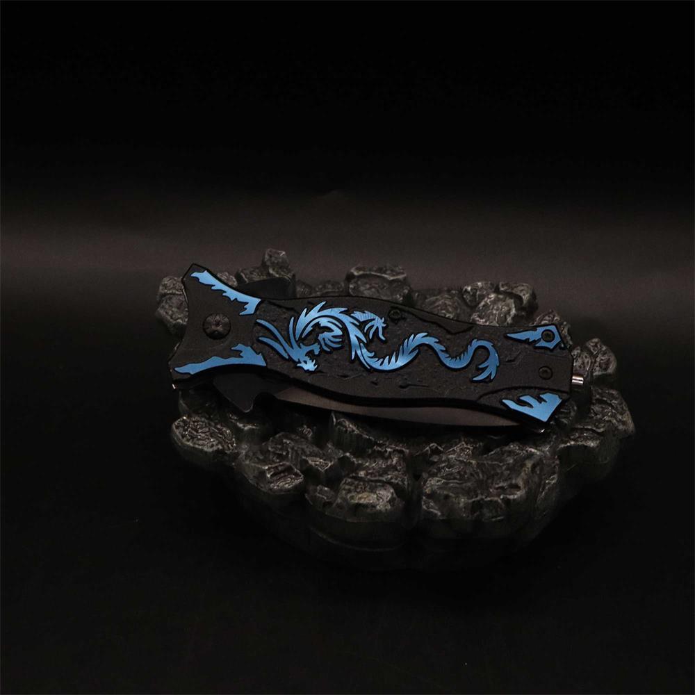 Dragon Totem Skeleton Folding Knife