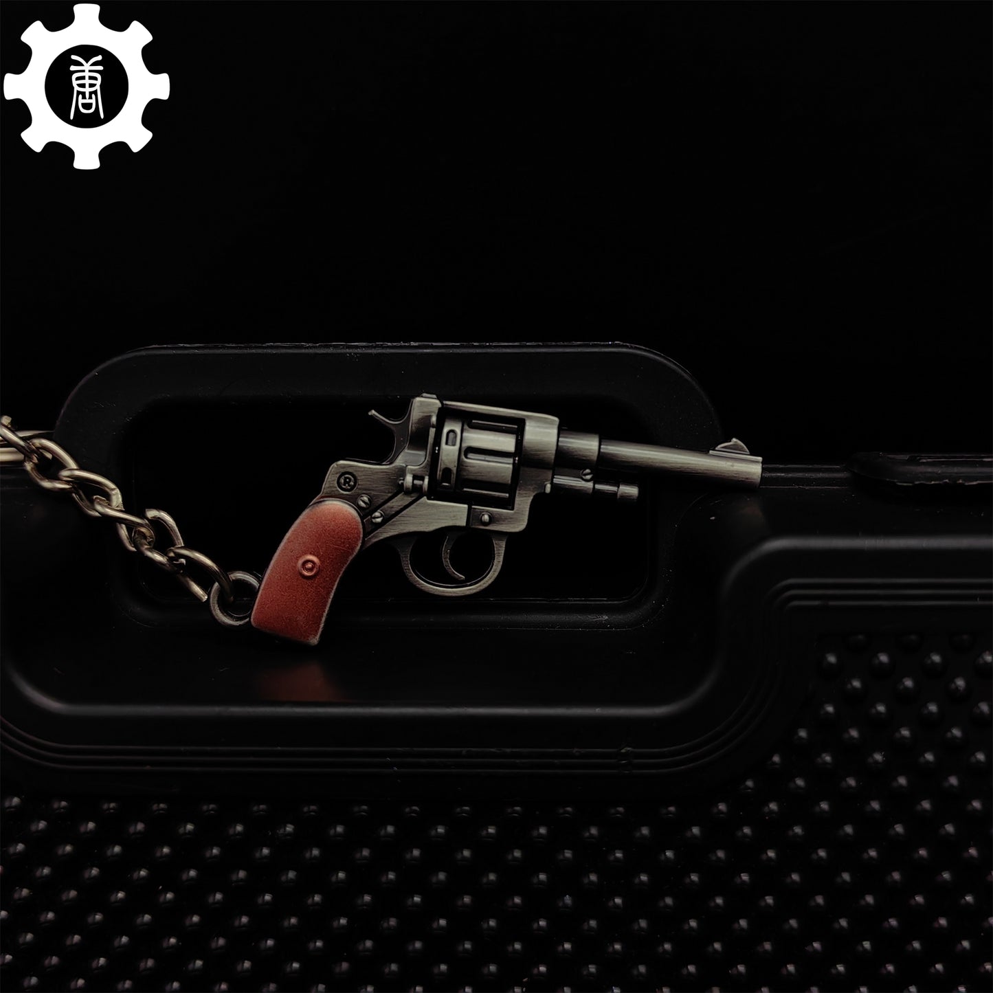 Mini 1895 Revolver Pistol Metal Keychain