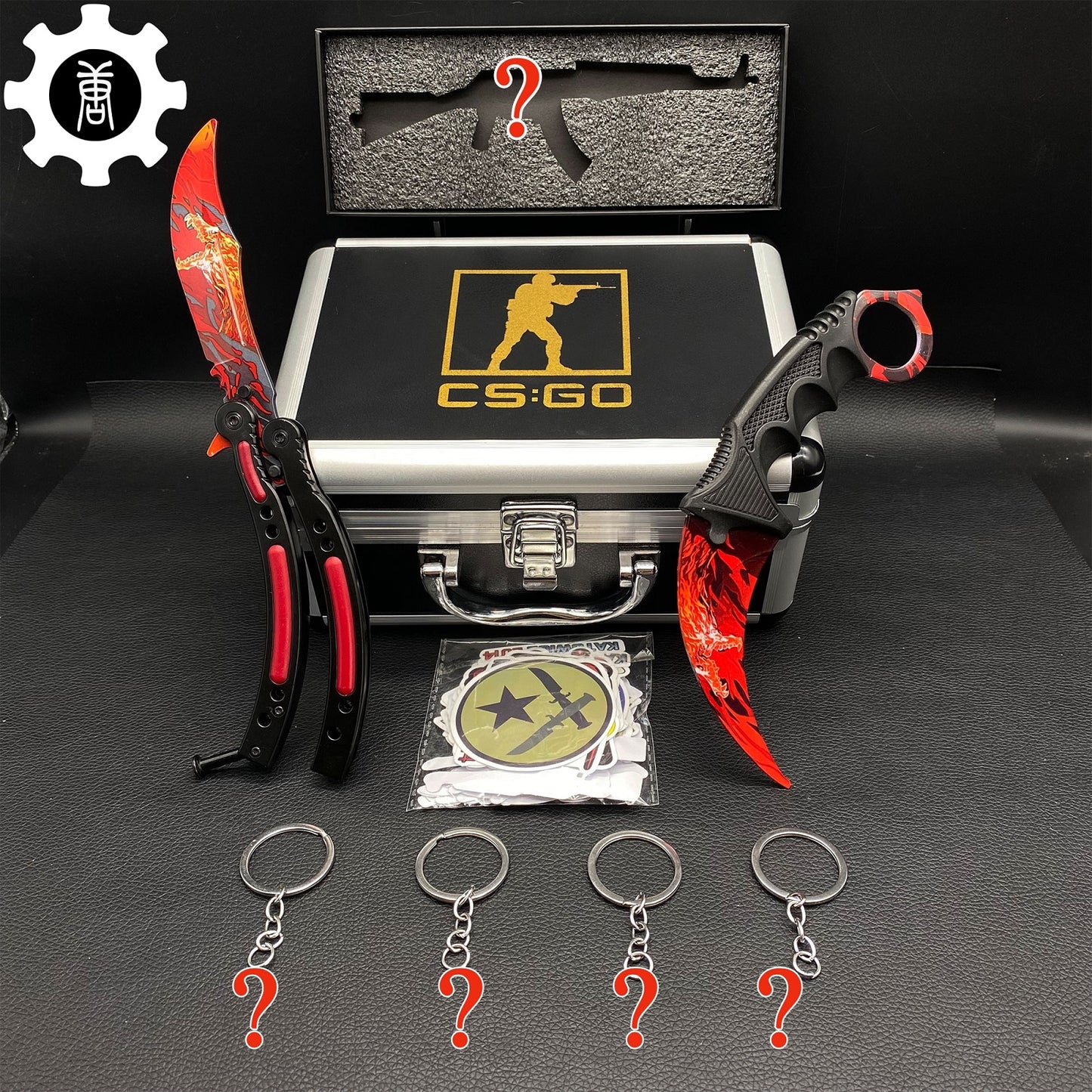 Roar Skin Balisong & Karambit & Stickers & Keychains & AK With Case