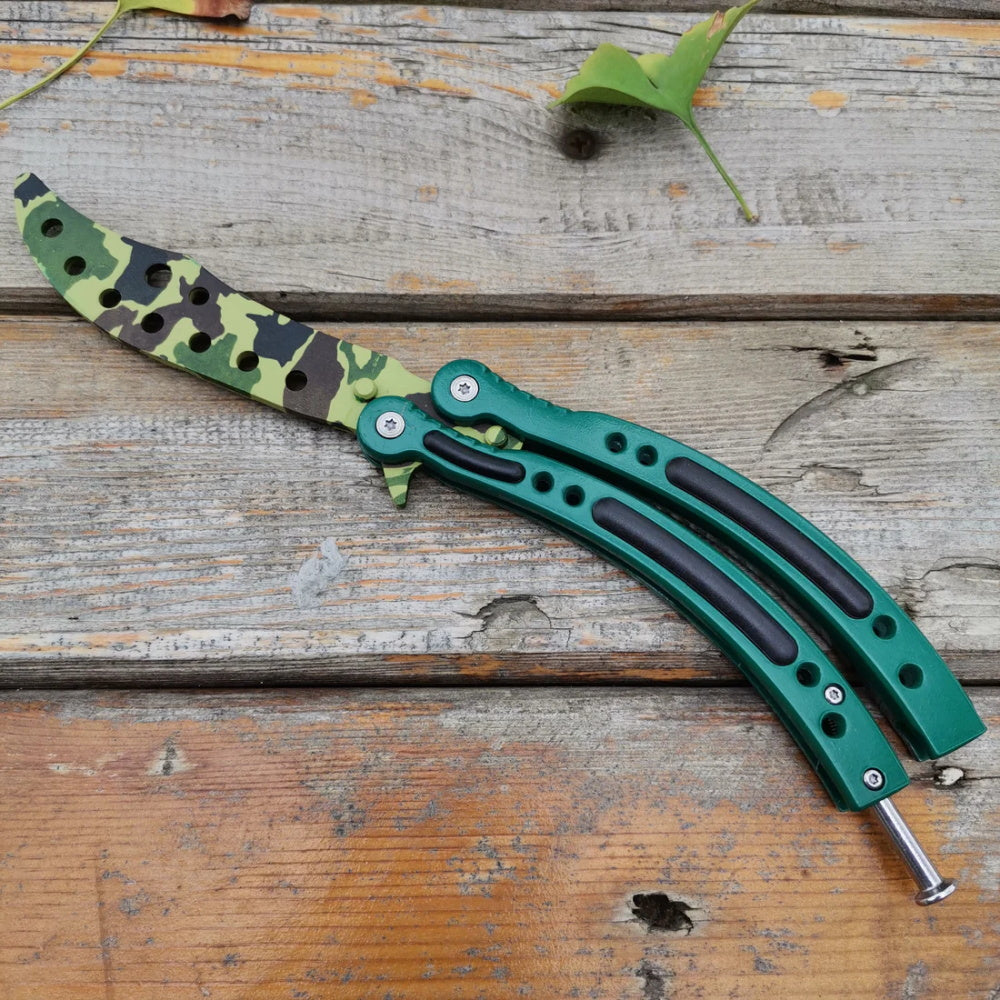 Global Offensive Game Balisong Karambit Blunt Blade Trainer Replica