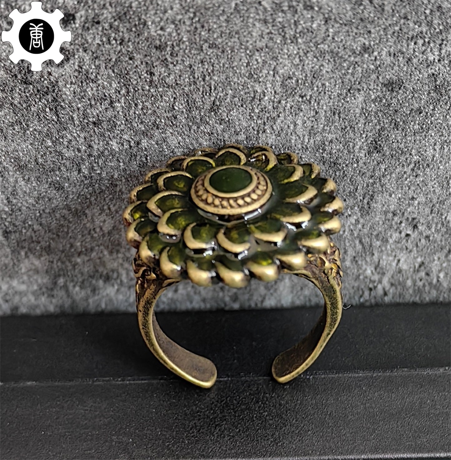 Cloranthy Ring Metal Punk Adjustable Open Ring