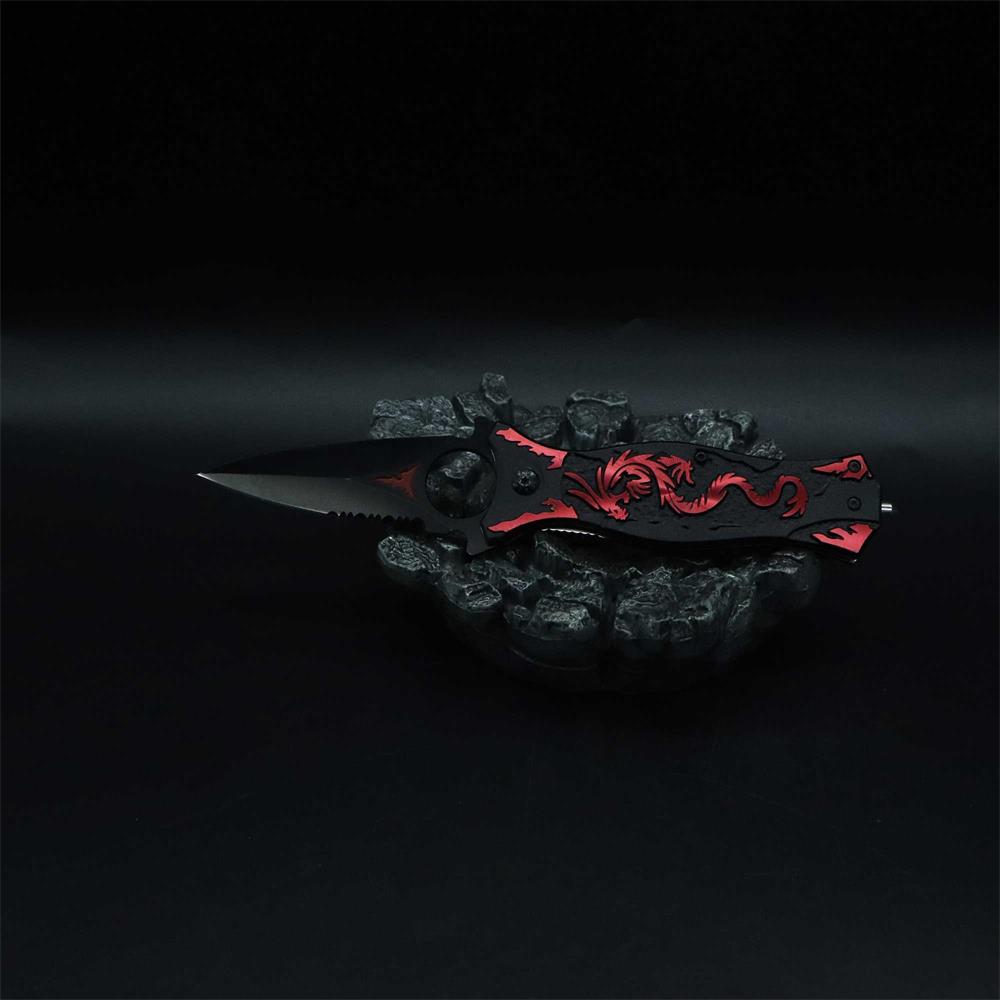 Dragon Totem Skeleton Folding Knife