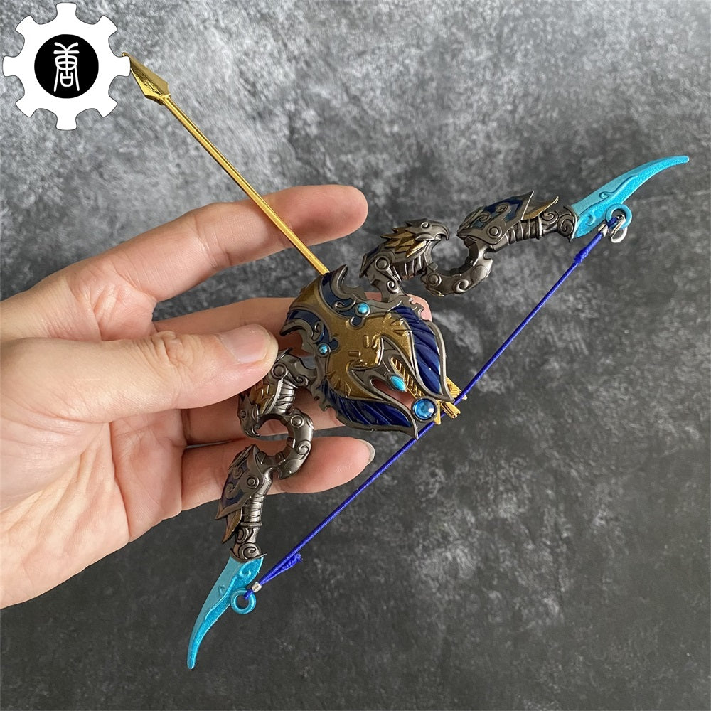 Metal The Stars' Fury Bow Arrow Miniature