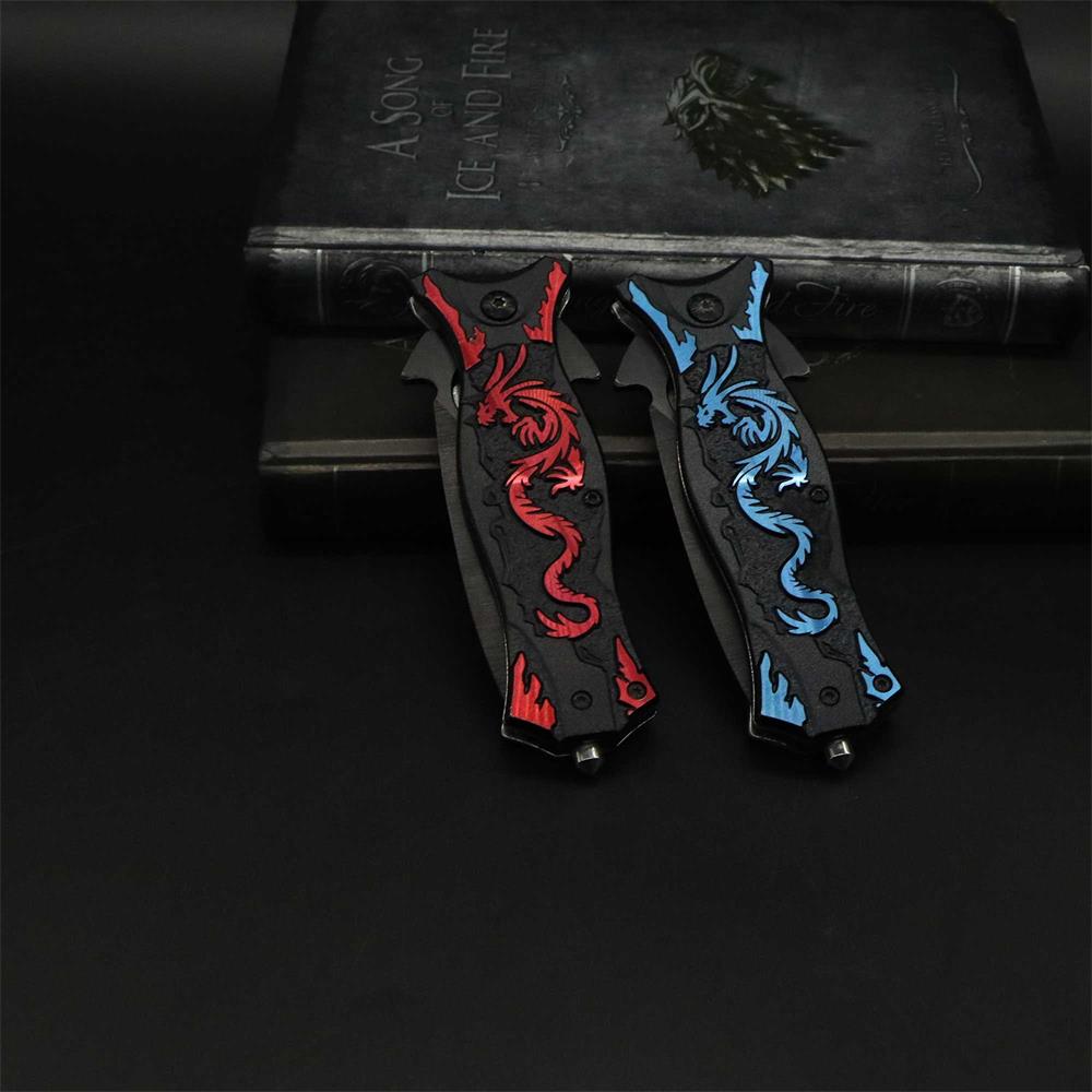 Dragon Totem Skeleton Folding Knife