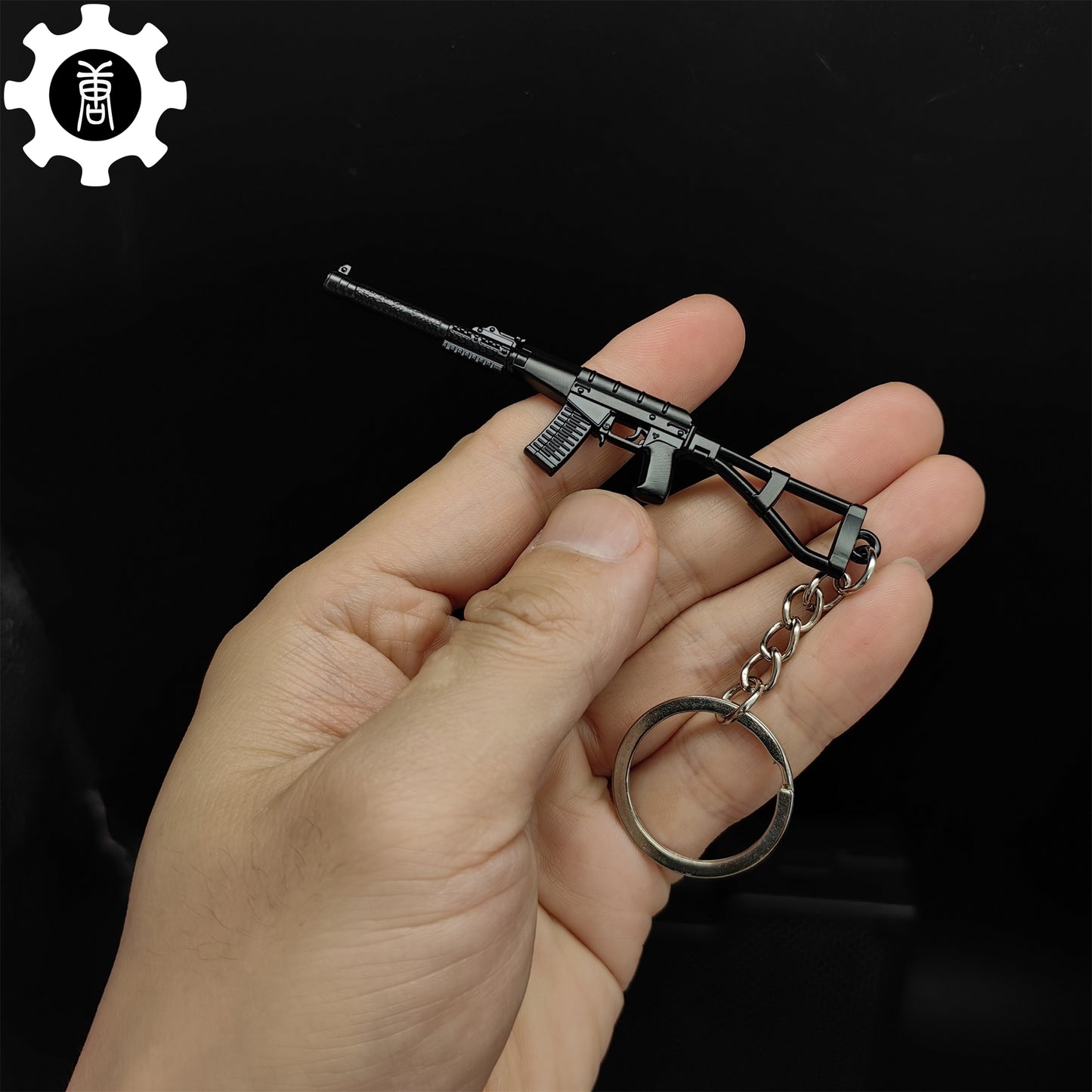 Mini AC-VAL Assault Rifle Model Metal Keychain