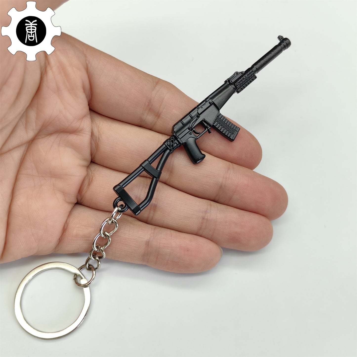 Mini AC-VAL Assault Rifle Model Metal Keychain