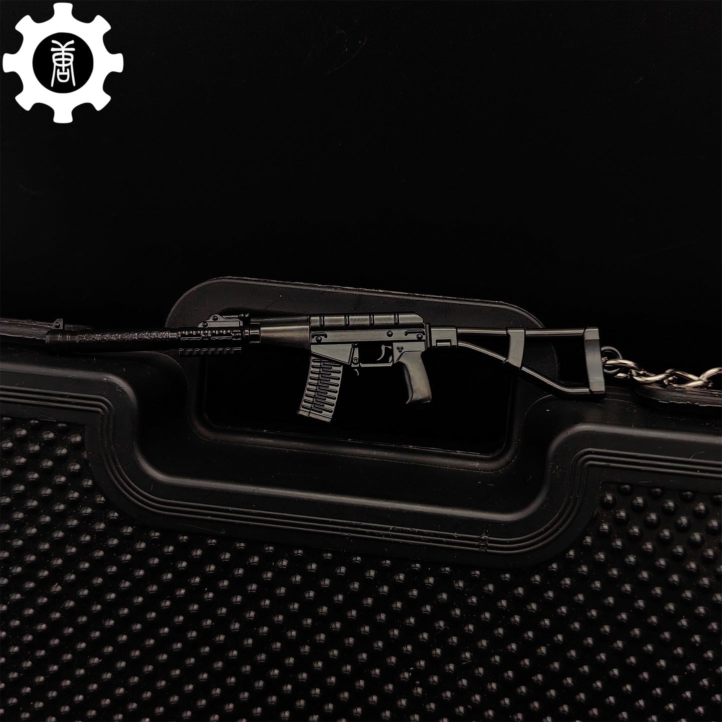 Mini AC-VAL Assault Rifle Model Metal Keychain