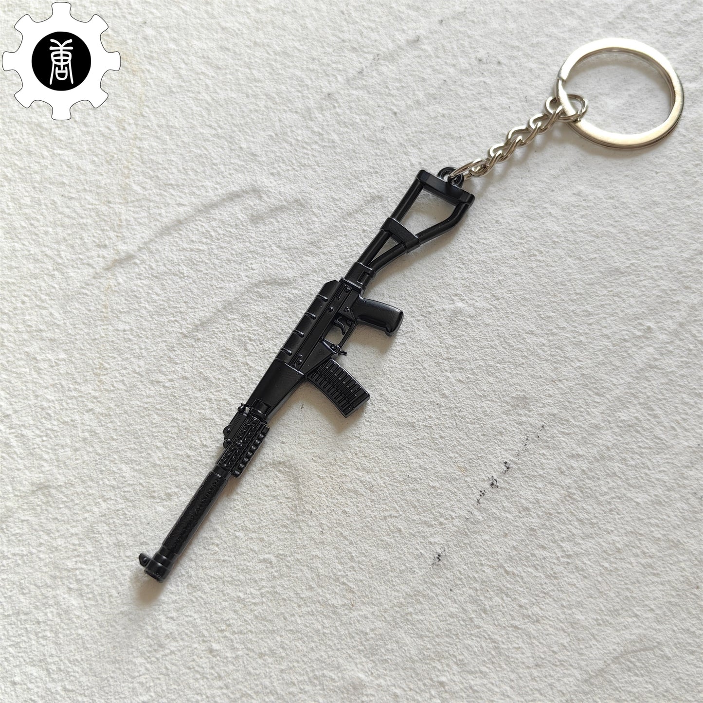 Mini AC-VAL Assault Rifle Model Metal Keychain