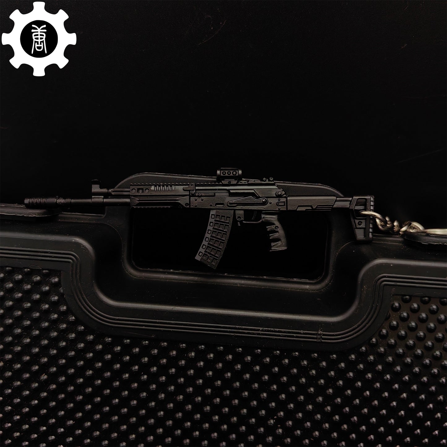 Metal AK308 Mini Game Gun Model Keychain