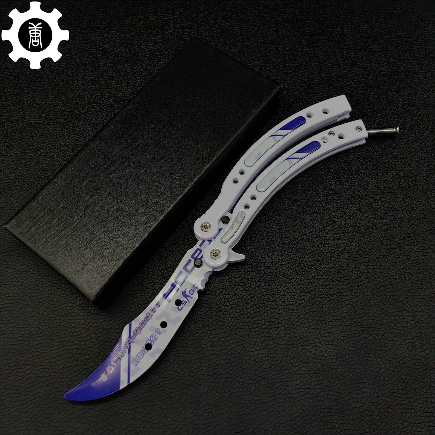 Akihabara Accept Balisong Metal Butterfly Knife Game Prop 