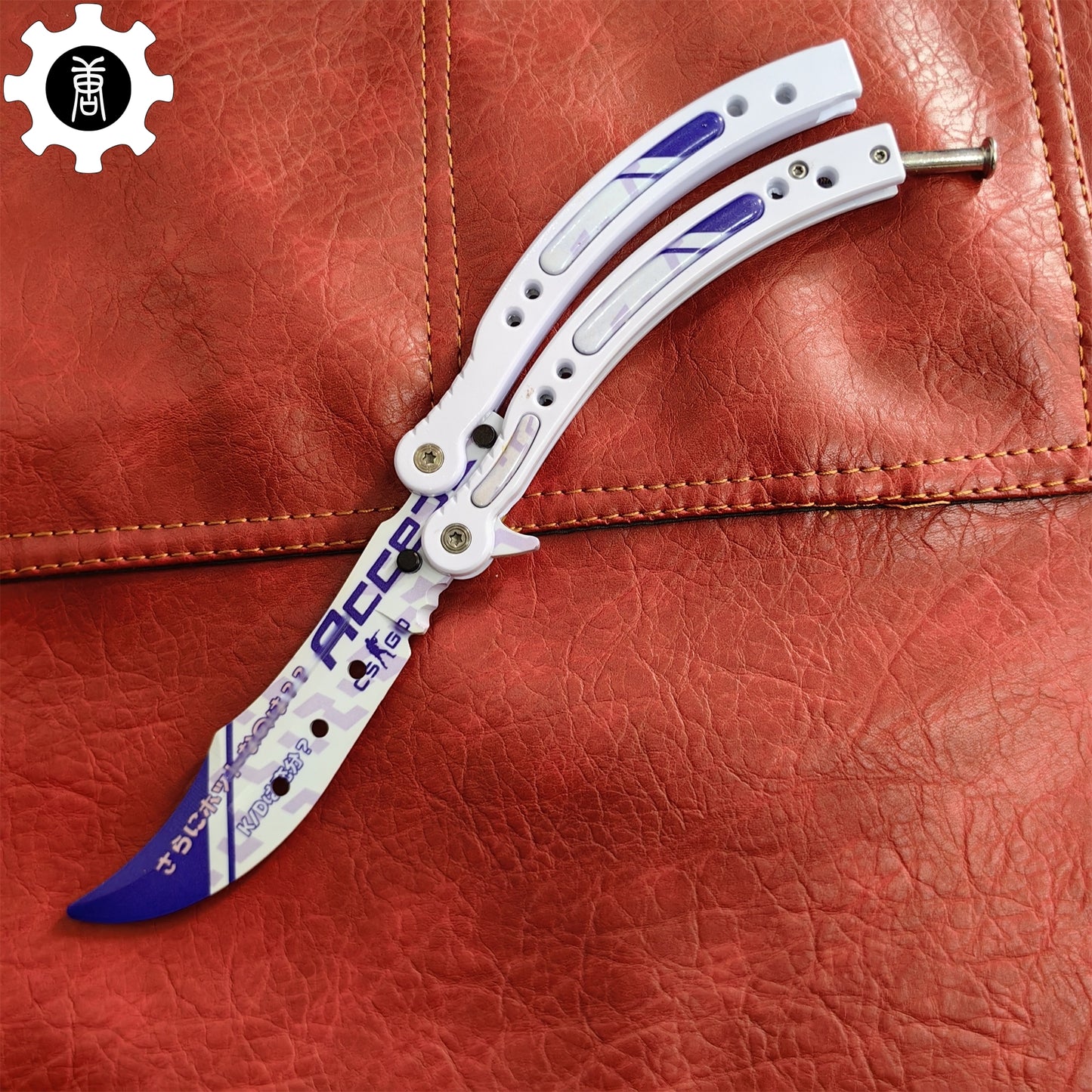 Akihabara Accept Balisong Metal Butterfly Knife Game Prop 