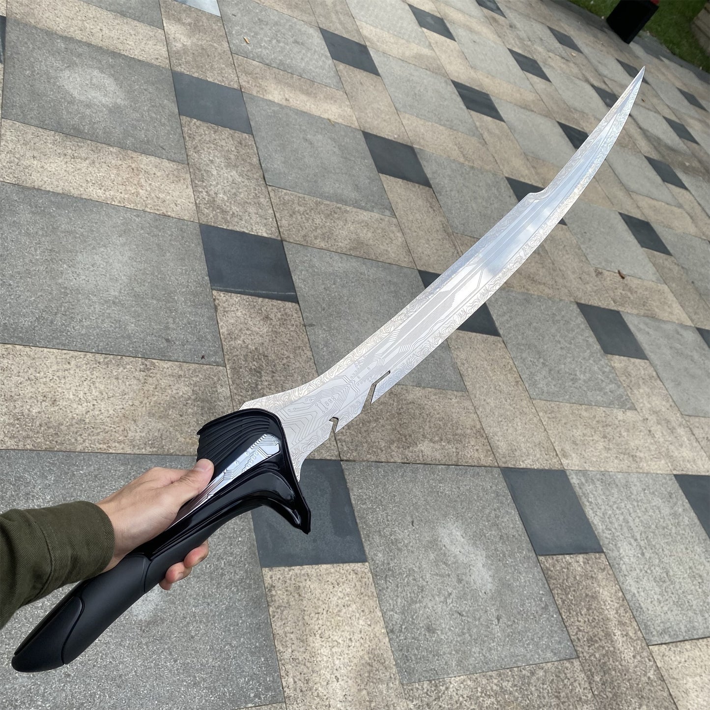 Life-Size Alita Sword Damascus Steel Blade Replica