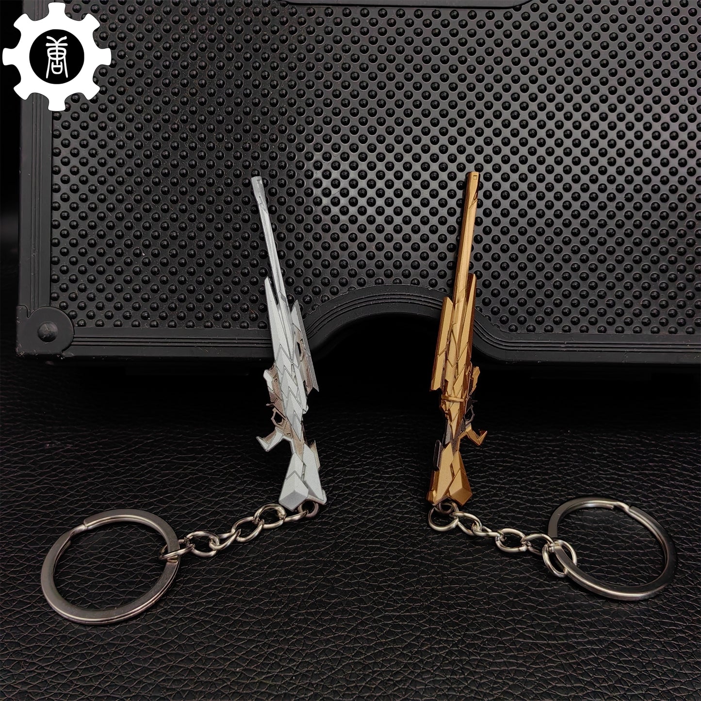 Metal Araxys Operator Gun Tiny Keychain Pendant
