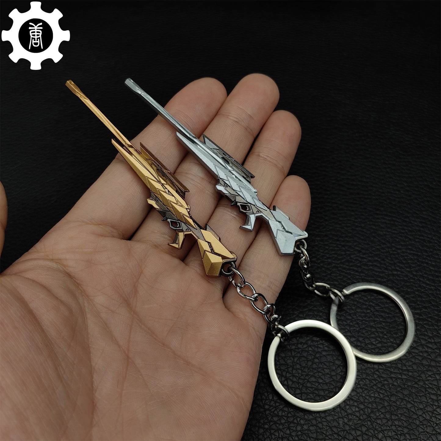 Metal Araxys Operator Gun Tiny Keychain Pendant