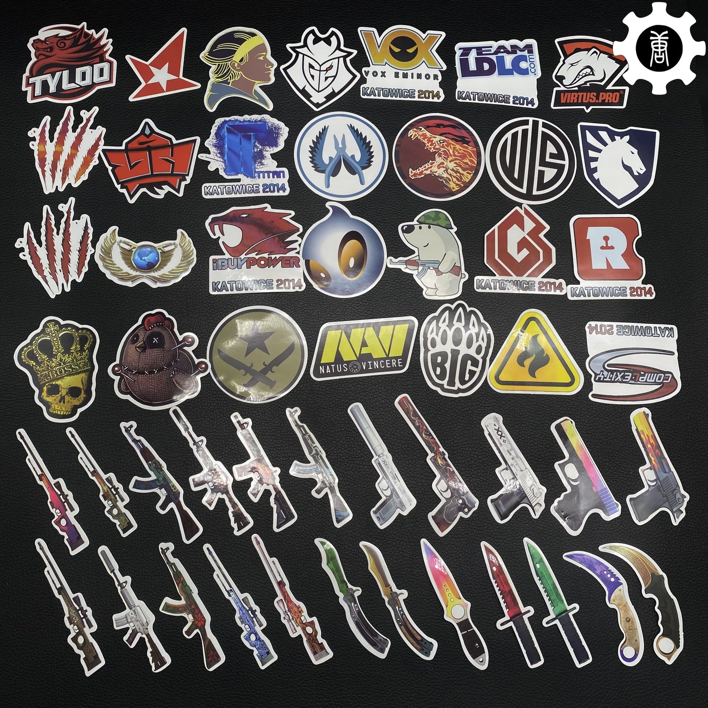 Autotronic Skin Balisong Karambit Stickers Keychains AK Gift Case