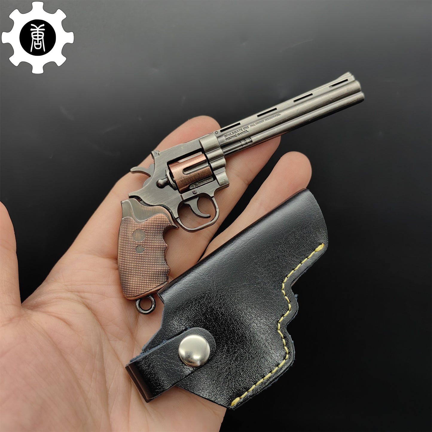 Tiny Gun Bison Revolver Metal Replica 