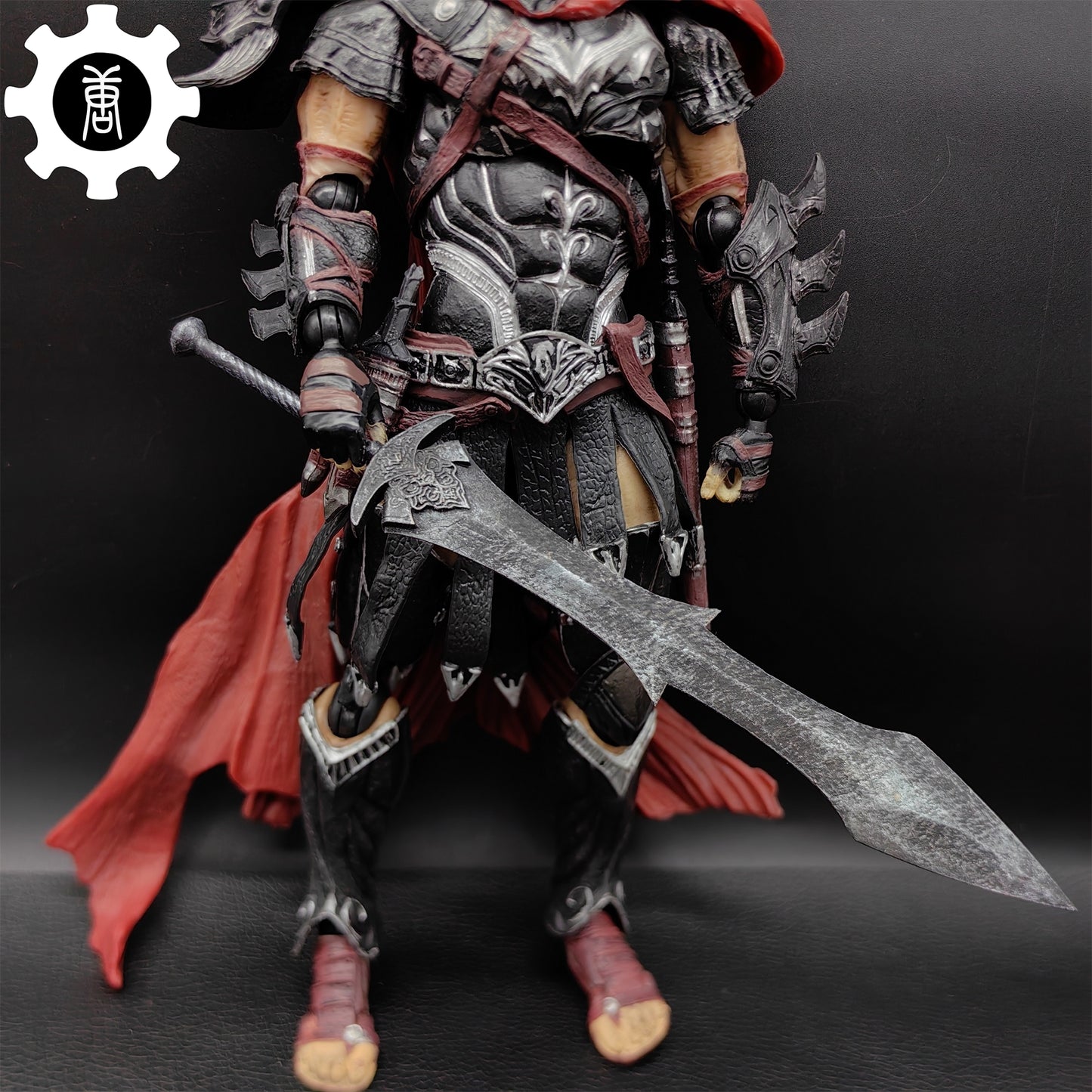 3D Printed 1: 12 Scale Black Knight Greatsword Replica