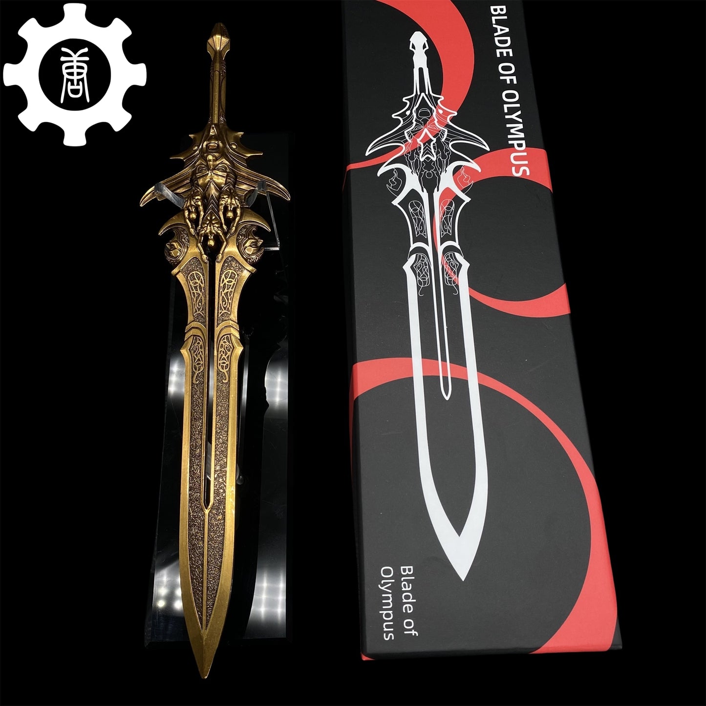 GOW Blade Of Olympus Replica11.8" Metal Desk Display Art