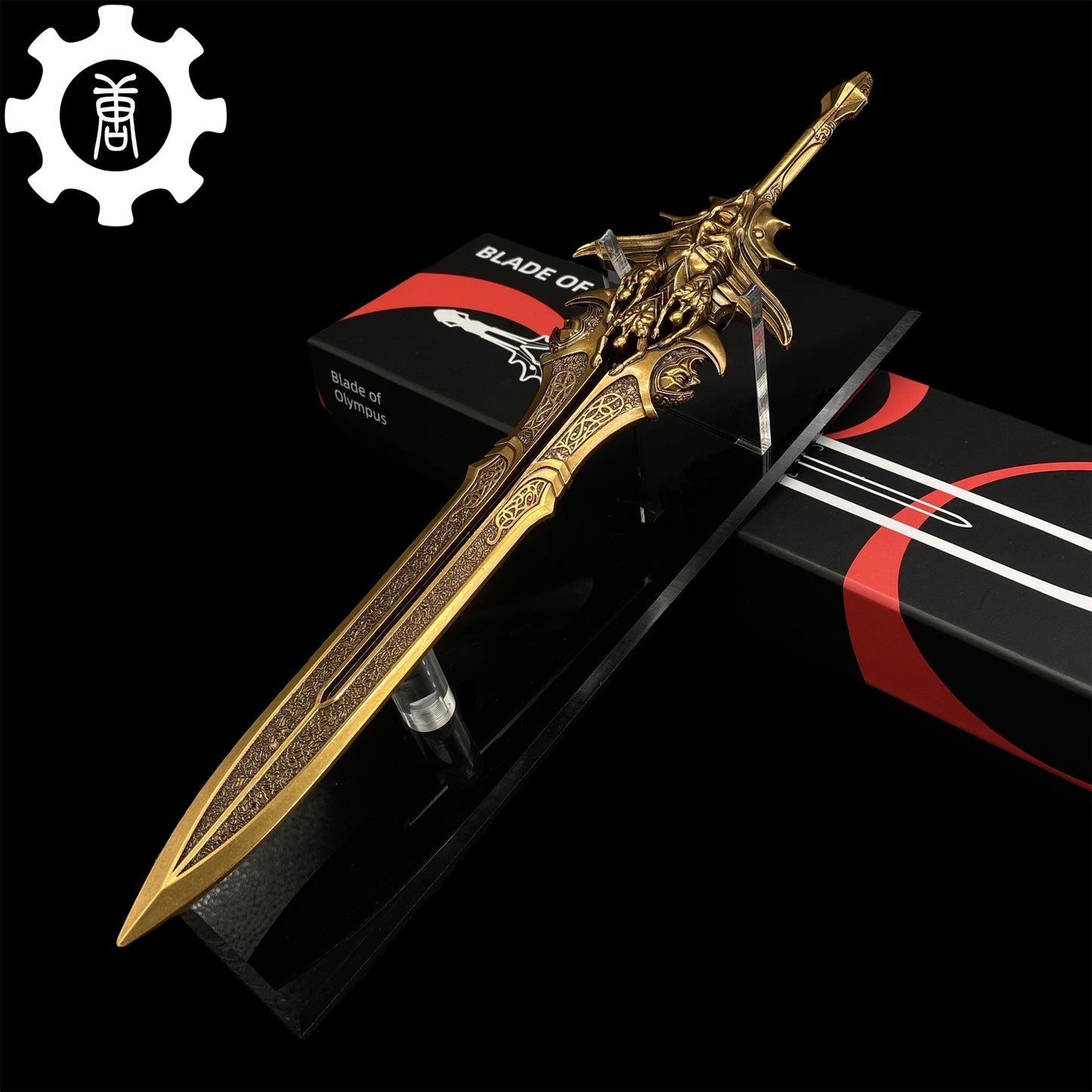 GOW Blade Of Olympus Replica11.8" Metal Desk Display Art