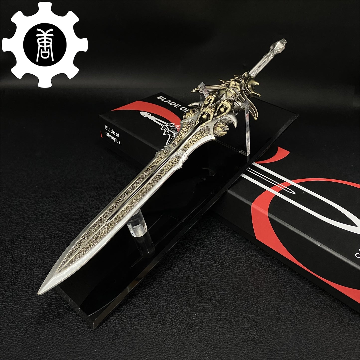 GOW Blade Of Olympus Silver Metal Replica Art