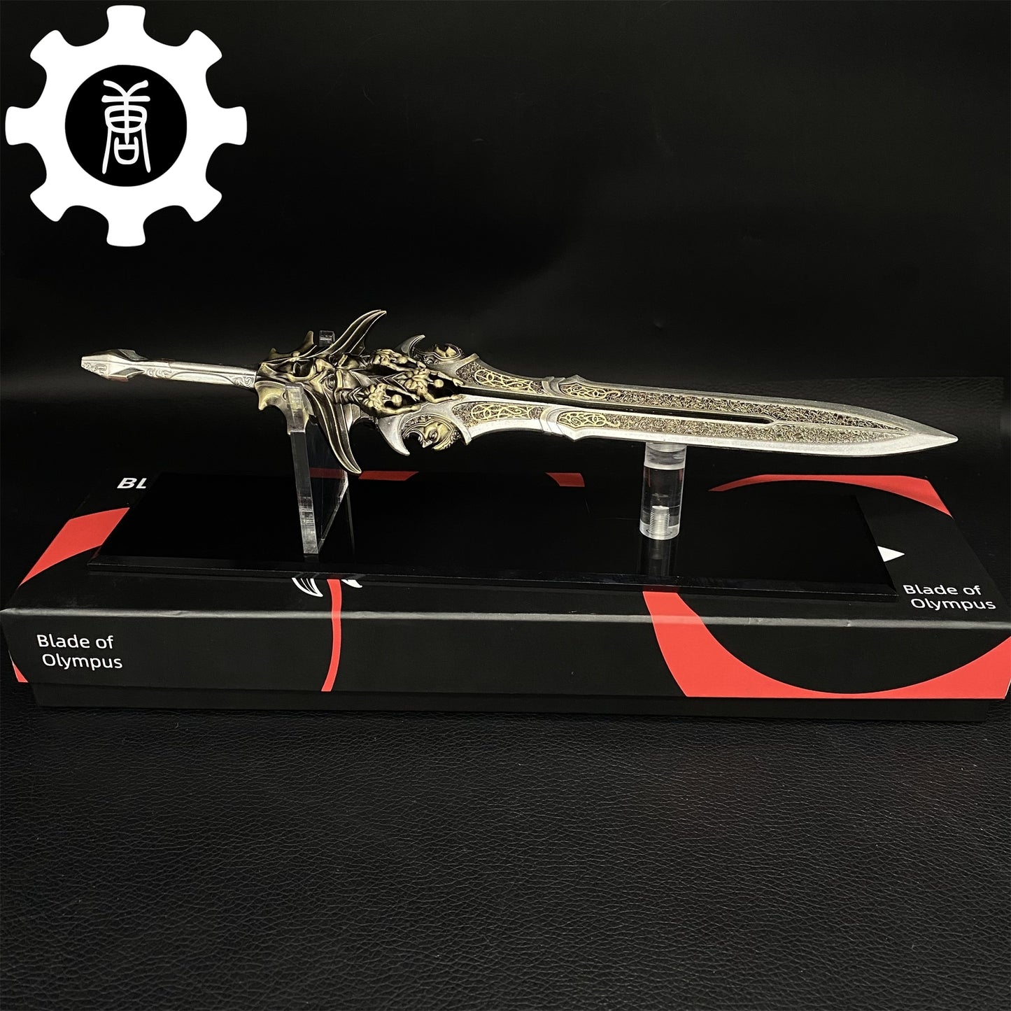 GOW Blade Of Olympus Silver Metal Replica Art