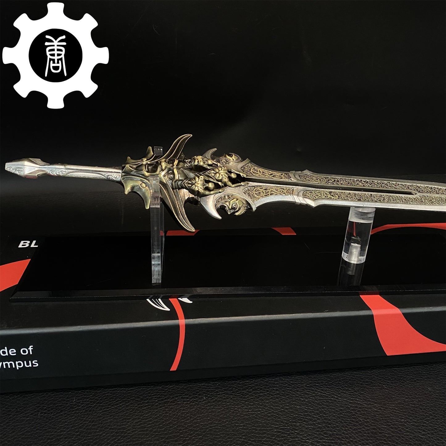 GOW Blade Of Olympus Silver Metal Replica Art