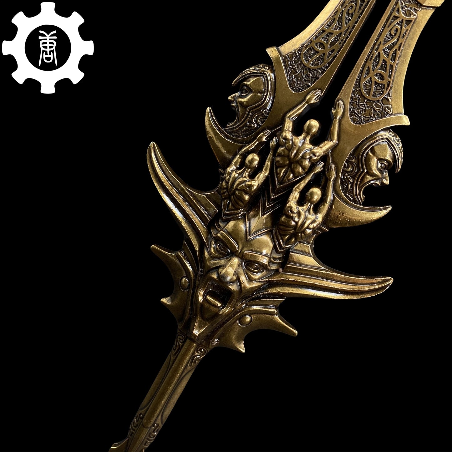 GOW Blade Of Olympus Replica11.8" Metal Desk Display Art