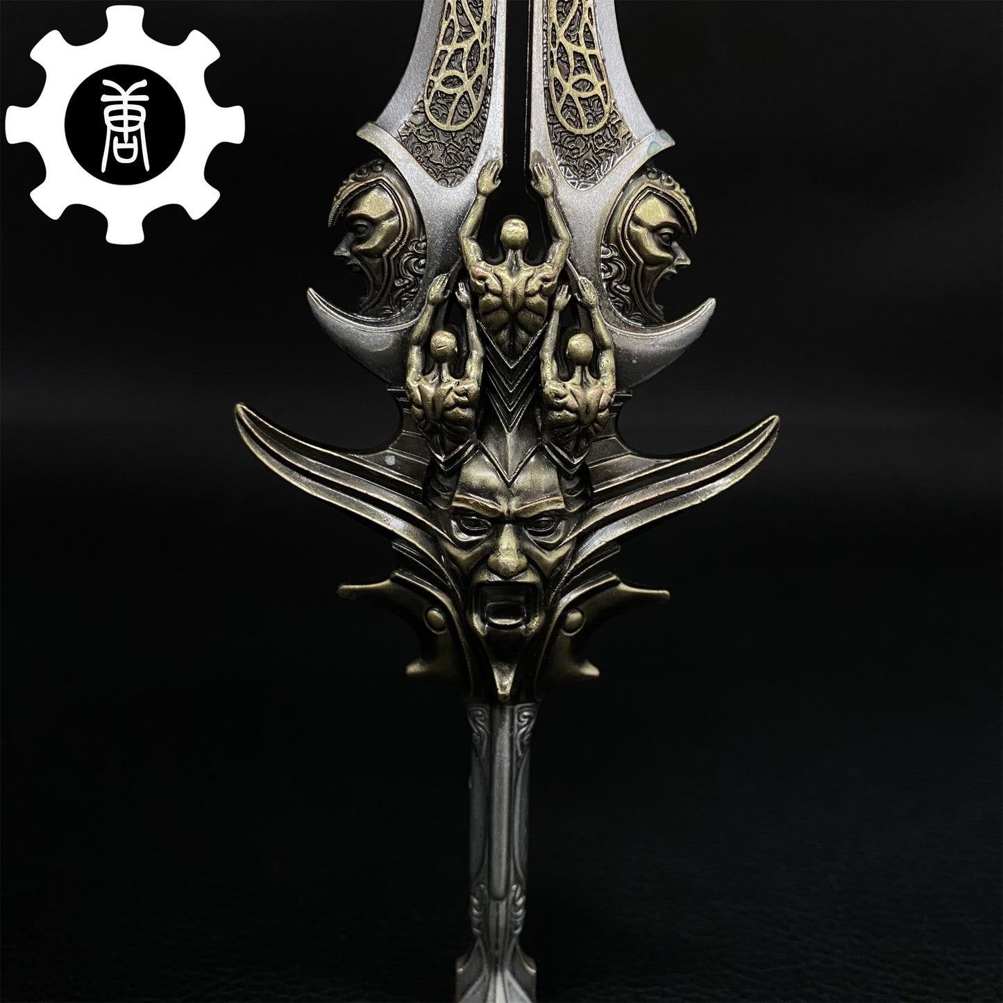 GOW Blade Of Olympus Silver Metal Replica Art