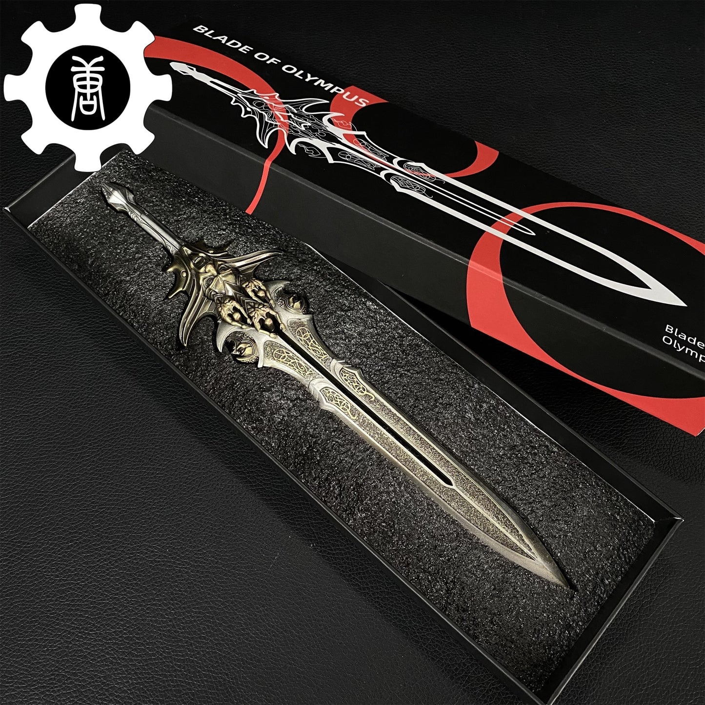 GOW Blade Of Olympus Silver Metal Replica Art