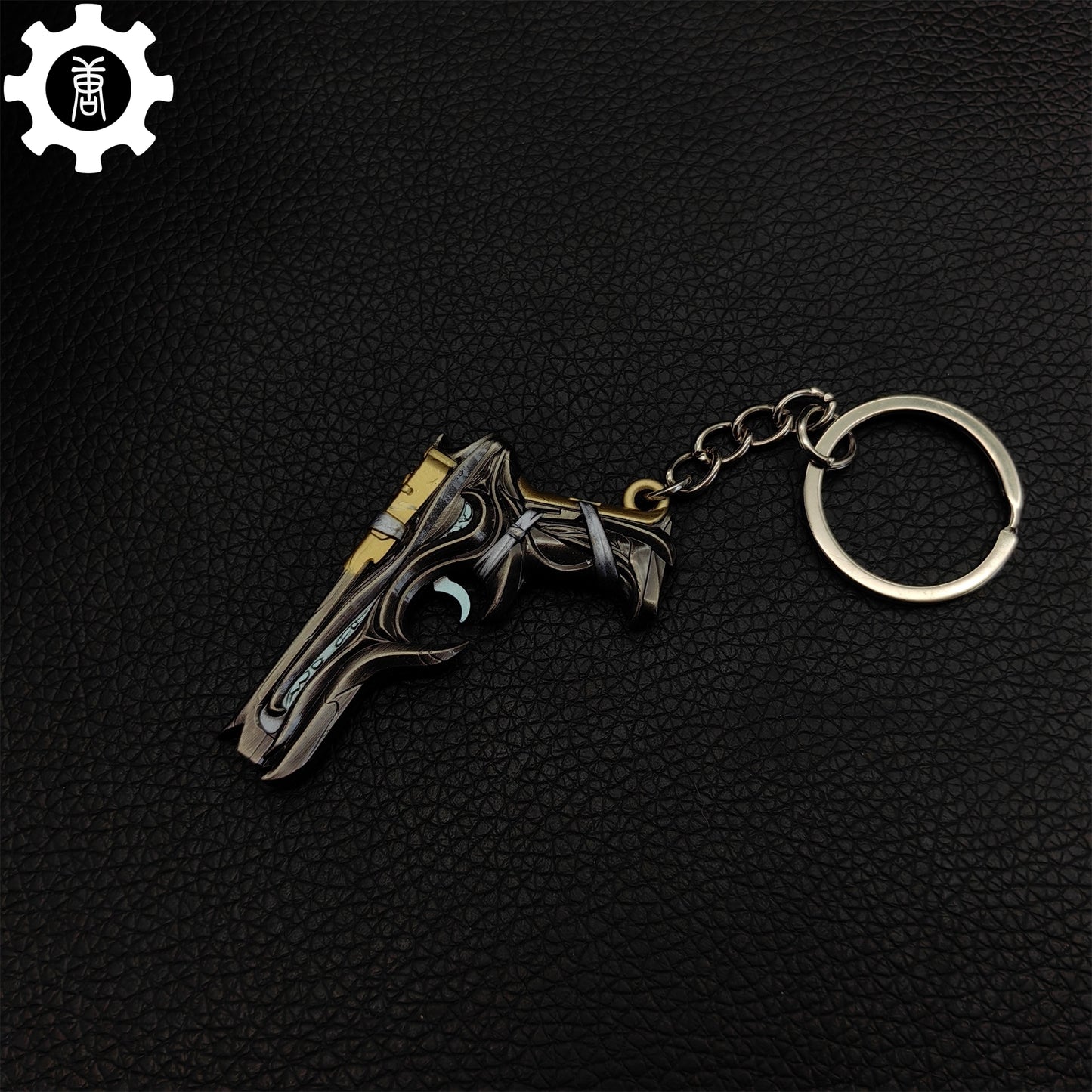 Mini Bound Classic Pistol Gun Metal Keychain