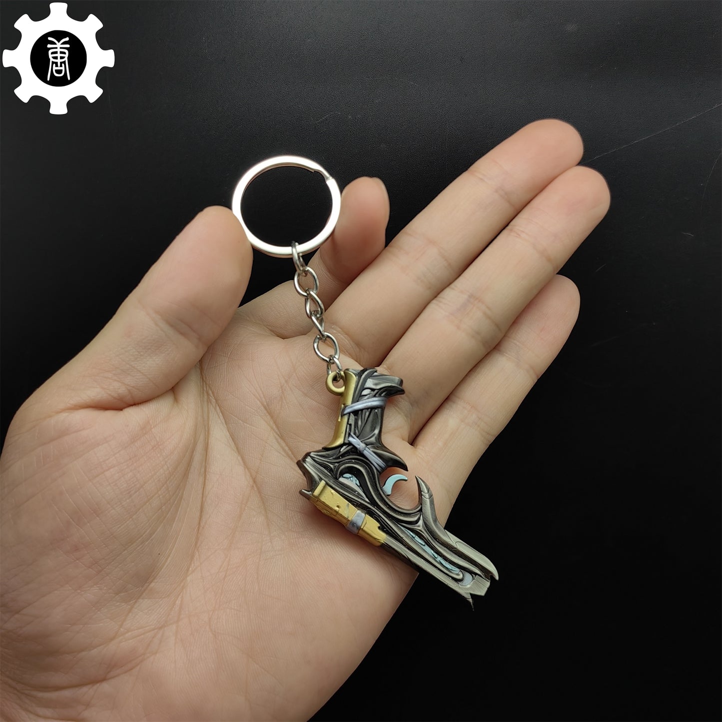 Mini Bound Classic Pistol Gun Metal Keychain