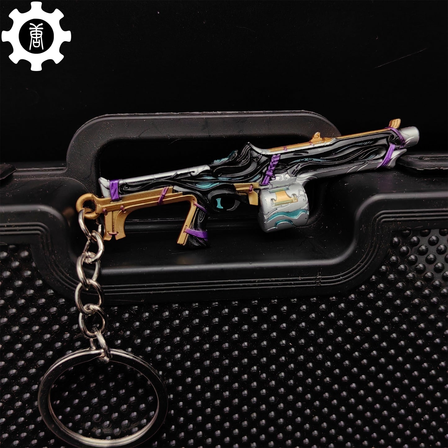 Mini Bound Judge Gun Metal Keychain