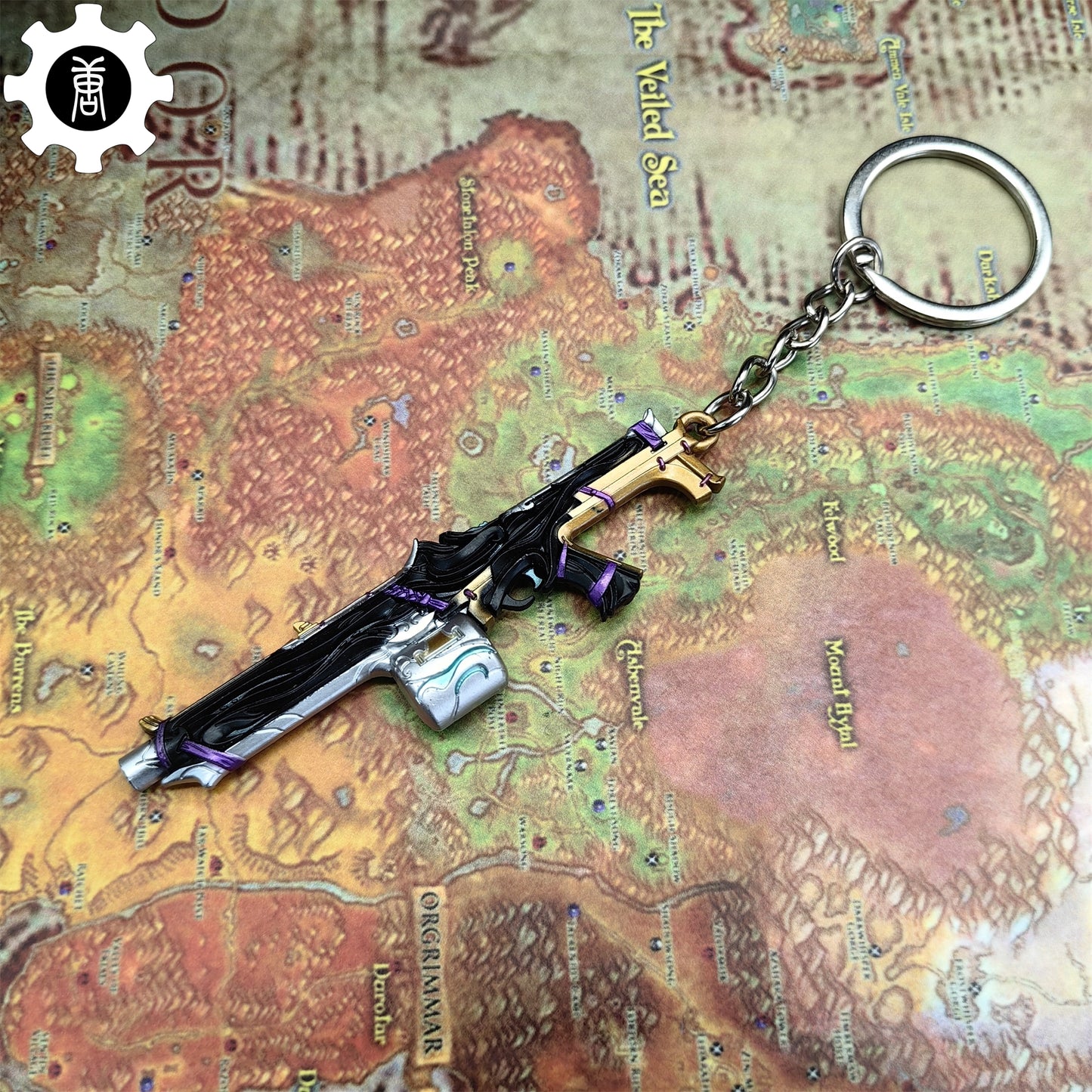 Mini Bound Judge Gun Metal Keychain