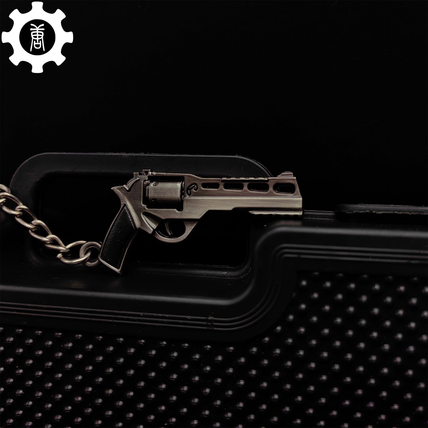 Mini Bull R45 Revolver Pistol Metal Keychain