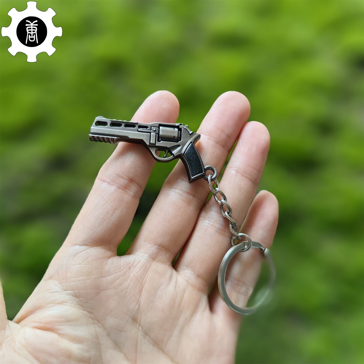 Mini Bull R45 Revolver Pistol Metal Keychain