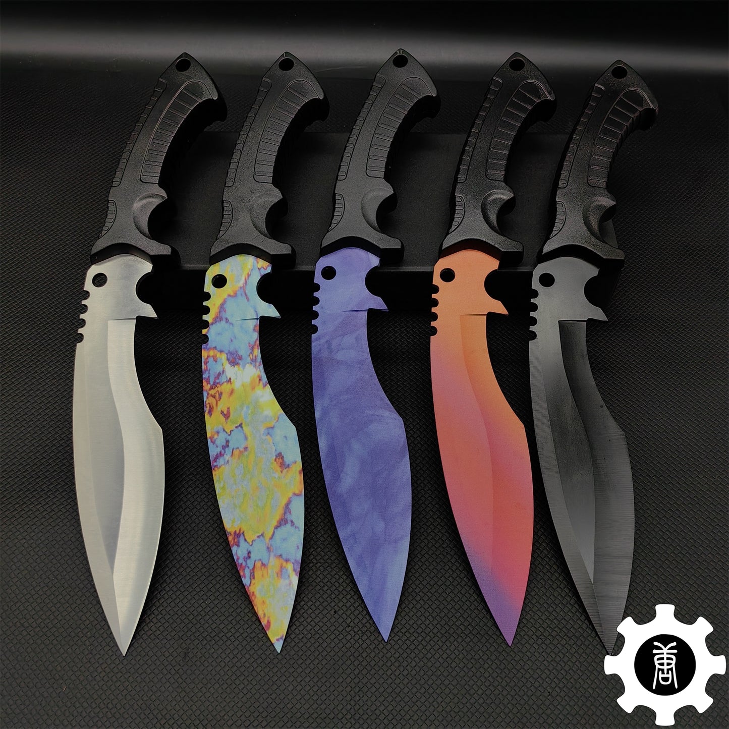 Metal Kukri Knife Game Props 5 In 1 Pack