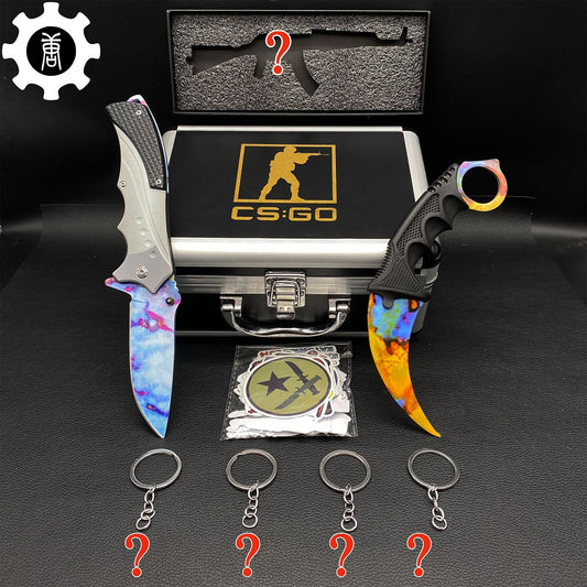 Case Hardened Skin Nomad Knife & Karambit & Stickers & Keychains & AK With Case