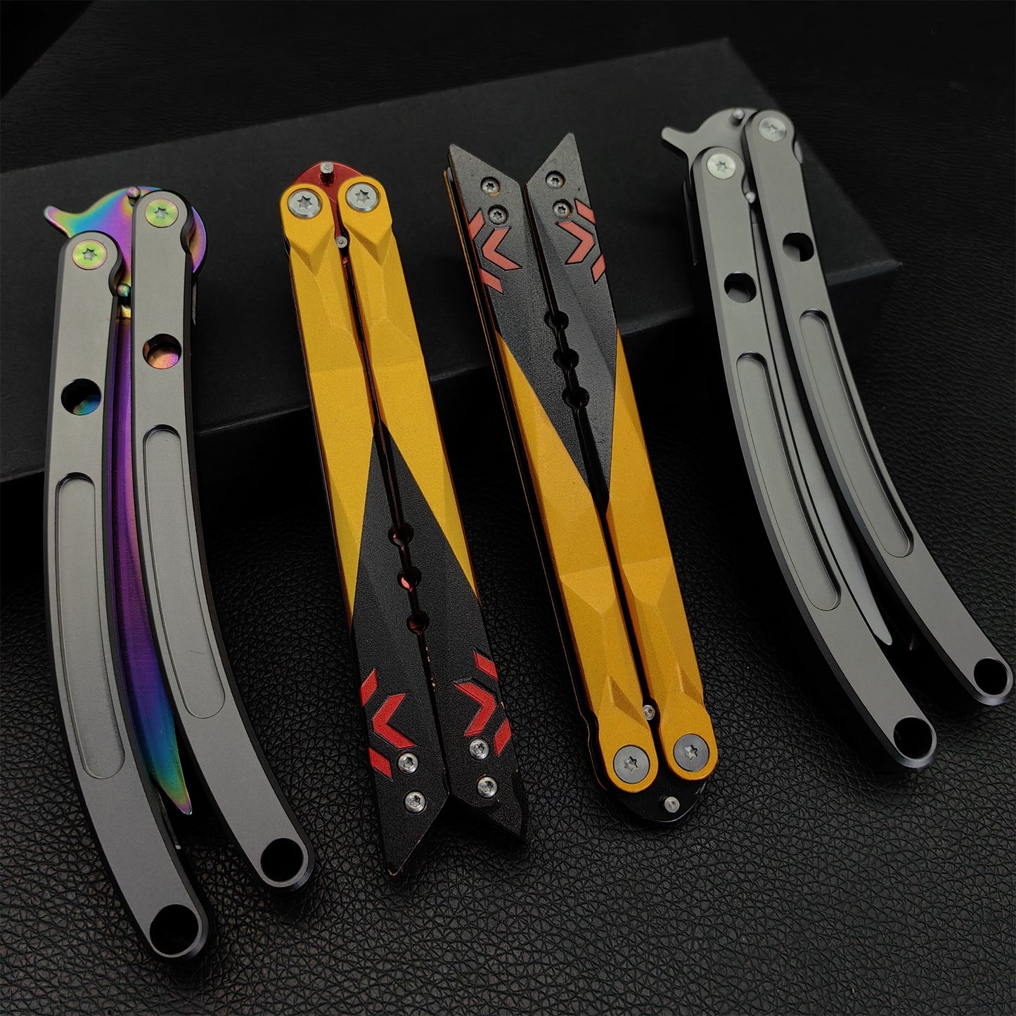 Champions Knife Black Market Butterfly Blunt Blade Balisong Trainer