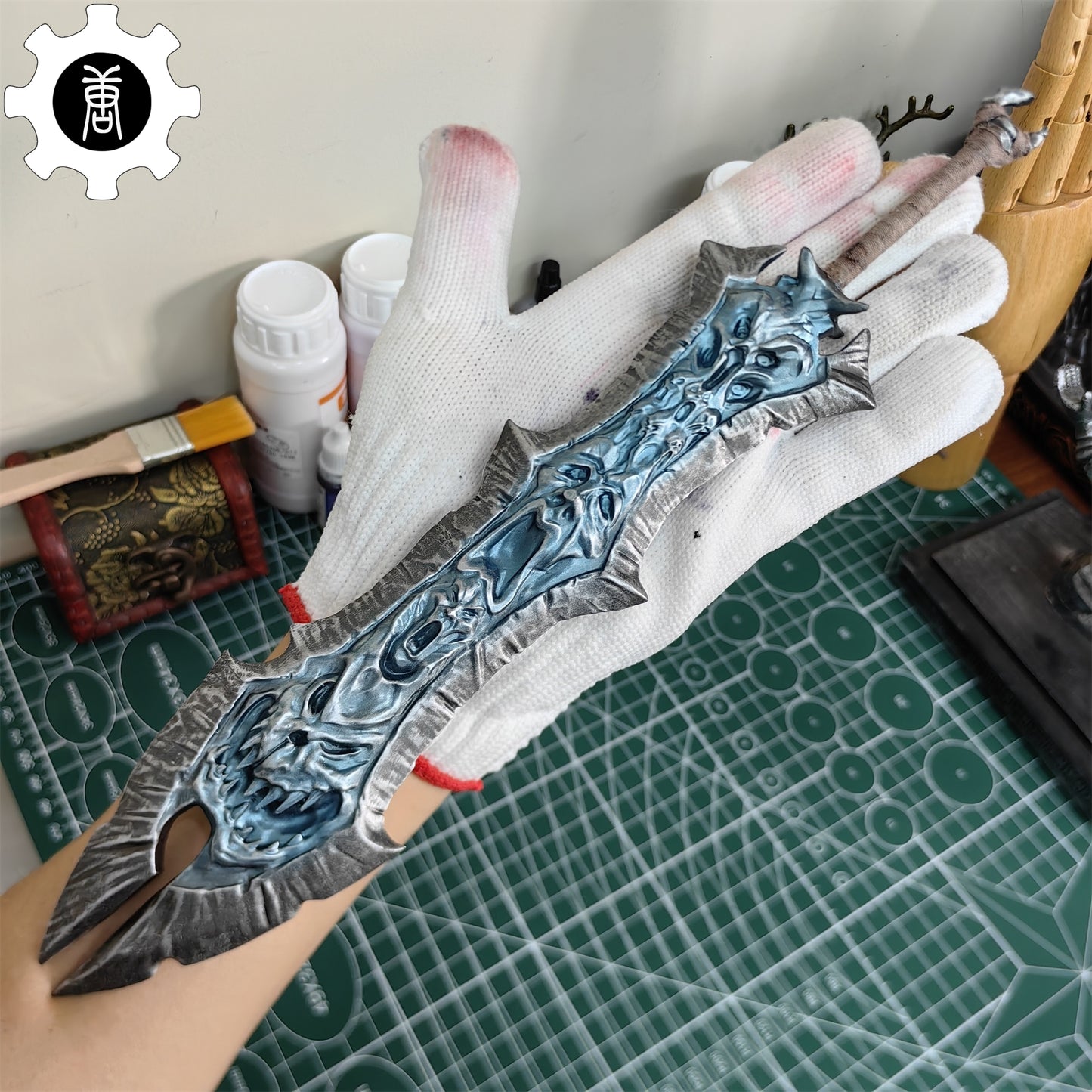 3D Printed 1: 6 Scale Chaoseater Sword Display Art