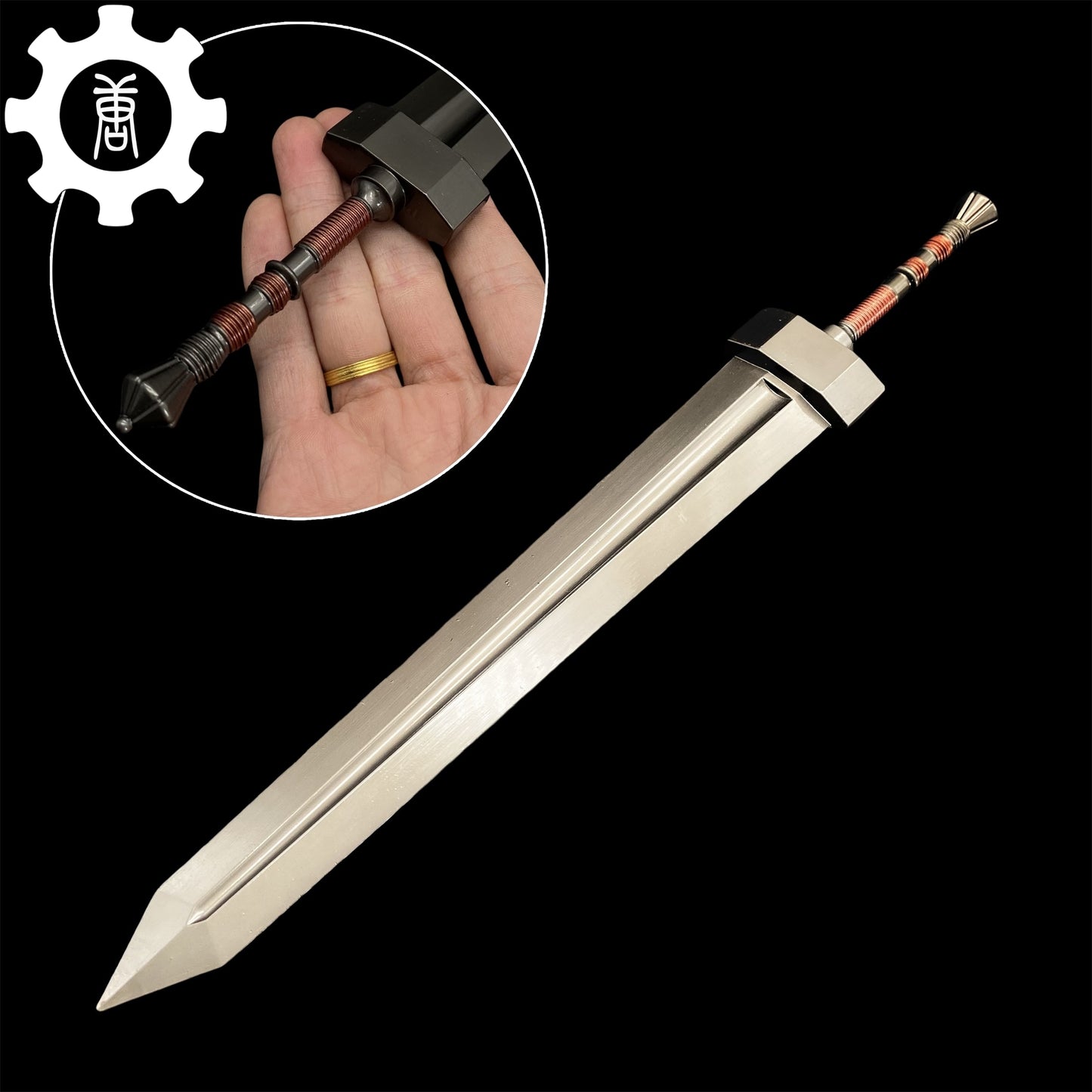 Hot Game Classical Greatsword 11.8" Metal Craft Display Art