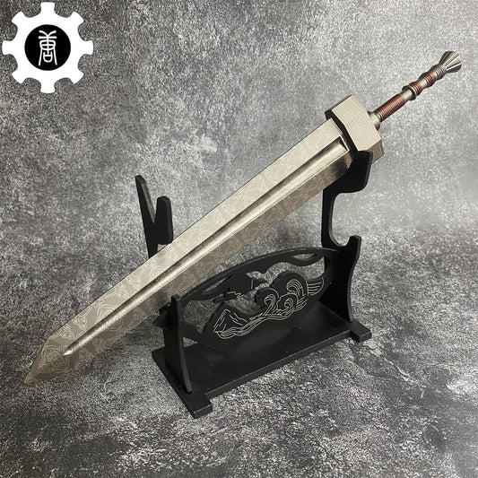 One-sixth Soul Game Classical Greatsword 11.8" Metal Craft For Display