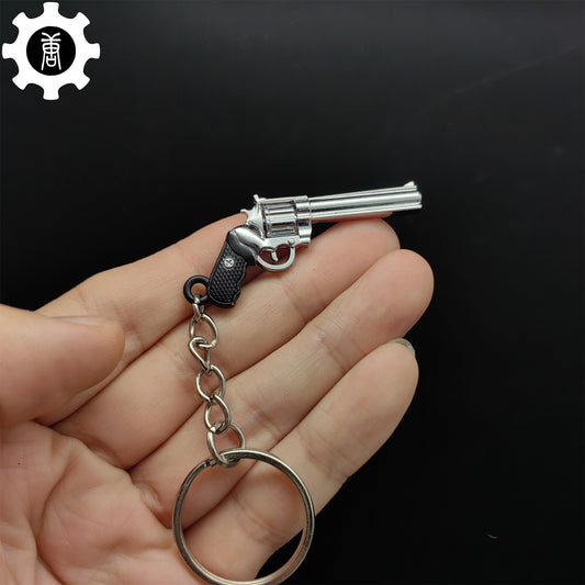 Mini Colt Python 357 Revolver Metal Keychain
