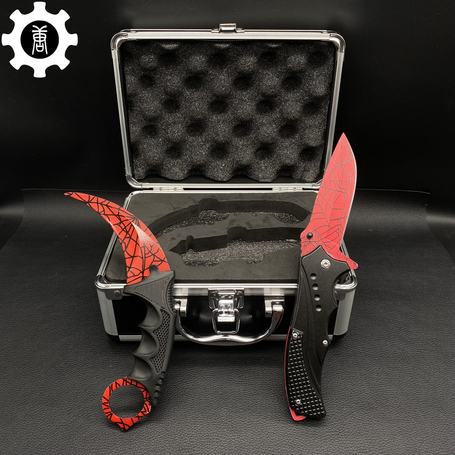 Crimson Web Nomad Knife & Karambit & Stickers & Keychains & AK With Case