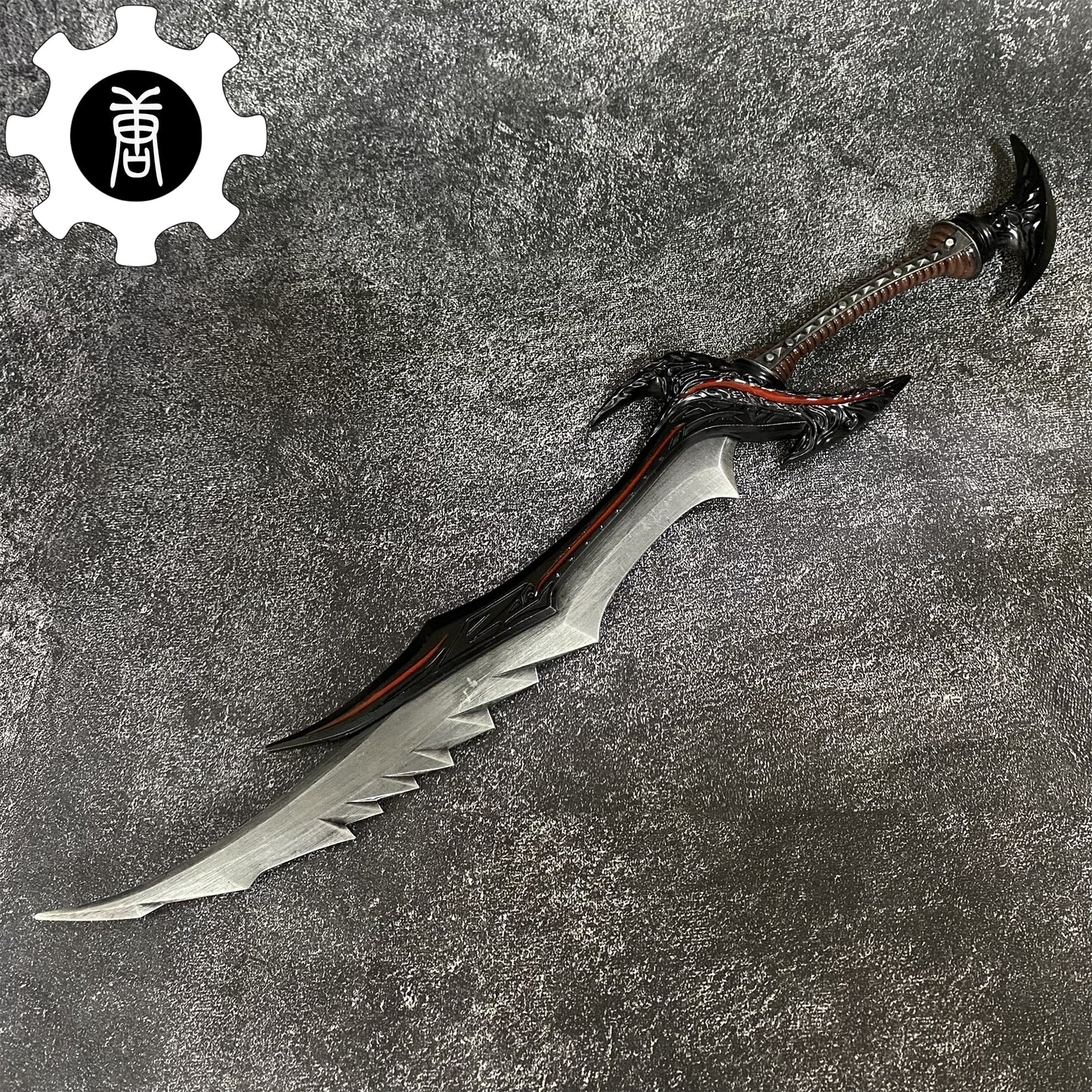 Skyrim Game Weapon New Daedric Sword Blunt Metal Replica